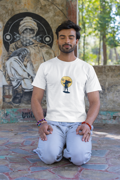 Shiva yellow moon Unisex Classic Crew T-Shirt