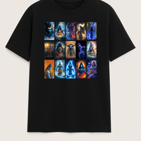 Mahadev Multi-Form Divine Art T-Shirt