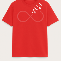 “Infinite Freedom” T-Shirt – Black Infinity Birds Design