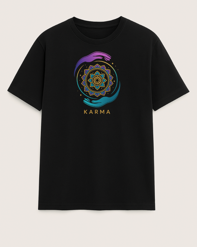 KARMA – The Circle of Energy Mandala T-Shirt