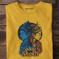 Shiv Shakti White Short Sleeve T-Shirt