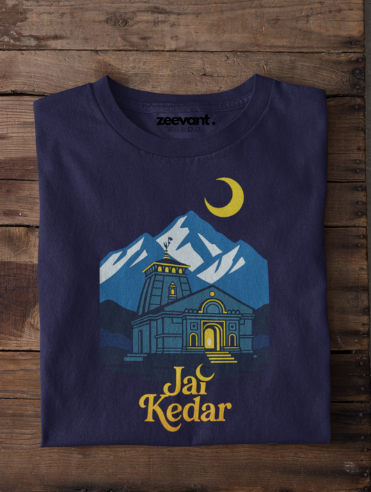 Jai Kedar Navy Blue Short Sleeve T-Shirt