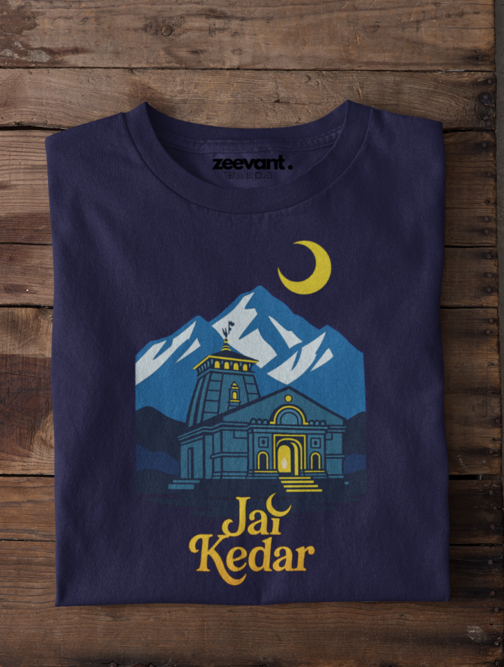 Jai Kedar Navy Blue Short Sleeve T-Shirt