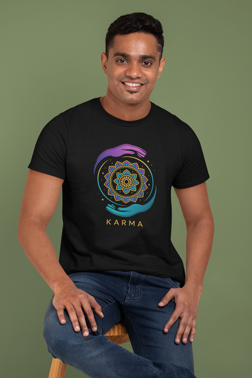 KARMA – The Circle of Energy Mandala T-Shirt