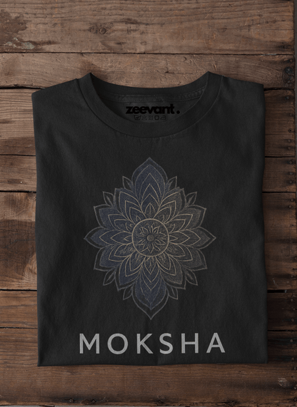 MOKSHA – The Path to Liberation Mandala Unisex Oversized T-Shirt