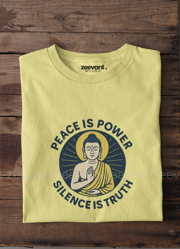Buddha Peace & Silence Unisex Classic Crew T-Shirt