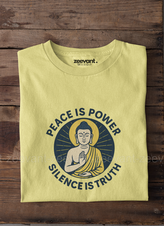 Buddha Peace & Silence Unisex Classic Crew T-Shirt