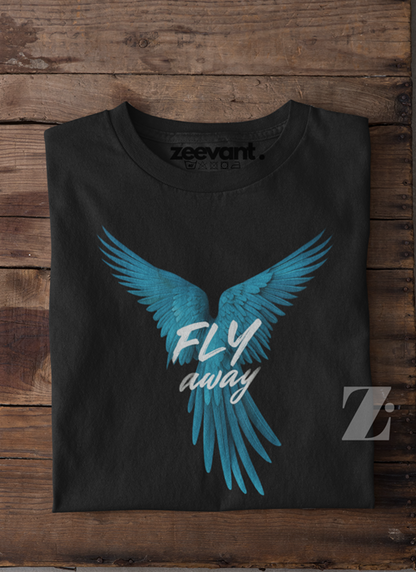 FLY AWAY Unisex Oversized 240 GSM Classic T-Shirt