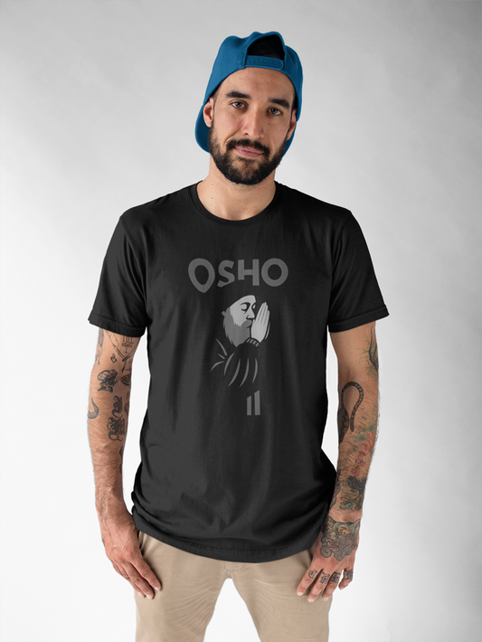 OSHO Black Unisex Classic Crew T-Shirt