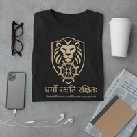 Dharmo Rakshita-Black Tshirt