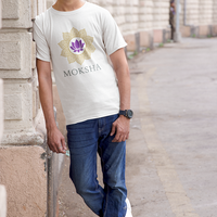 MOKSHA – Sacred Lotus Spiritual Lifestyle T-Shirt