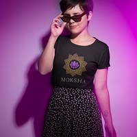 MOKSHA – Sacred Lotus Spiritual Lifestyle T-Shirt