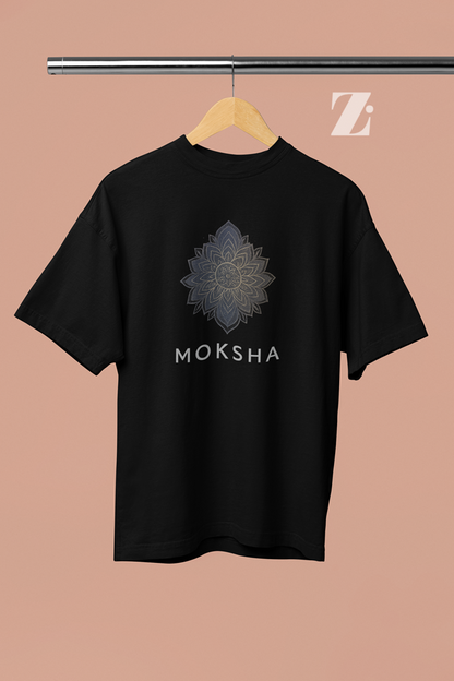 MOKSHA – The Path to Liberation Mandala Unisex Oversized T-Shirt