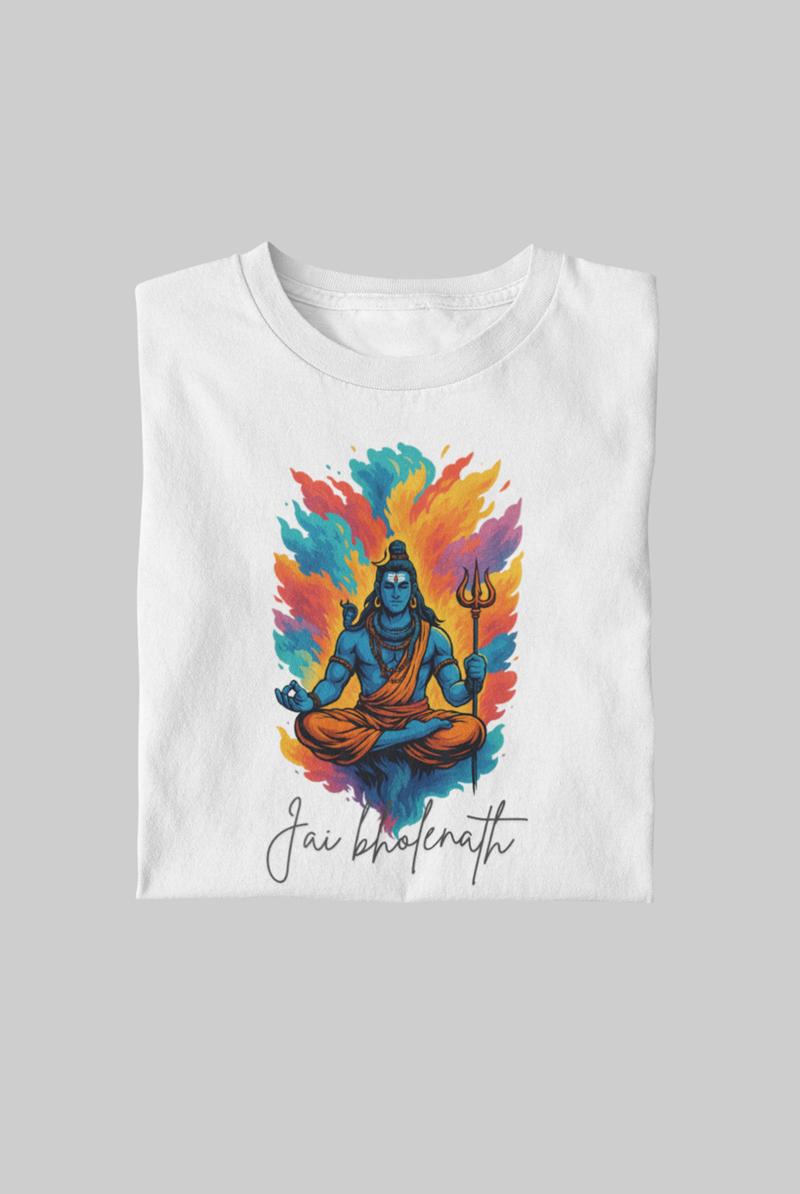Jai Bholenath Vibrant Short Sleeve T-Shirt
