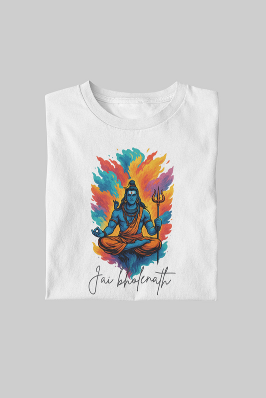 Jai Bholenath Vibrant Short Sleeve T-Shirt