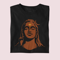 Black Mahadev Serenity Tee – Divine Calm in Every Thread