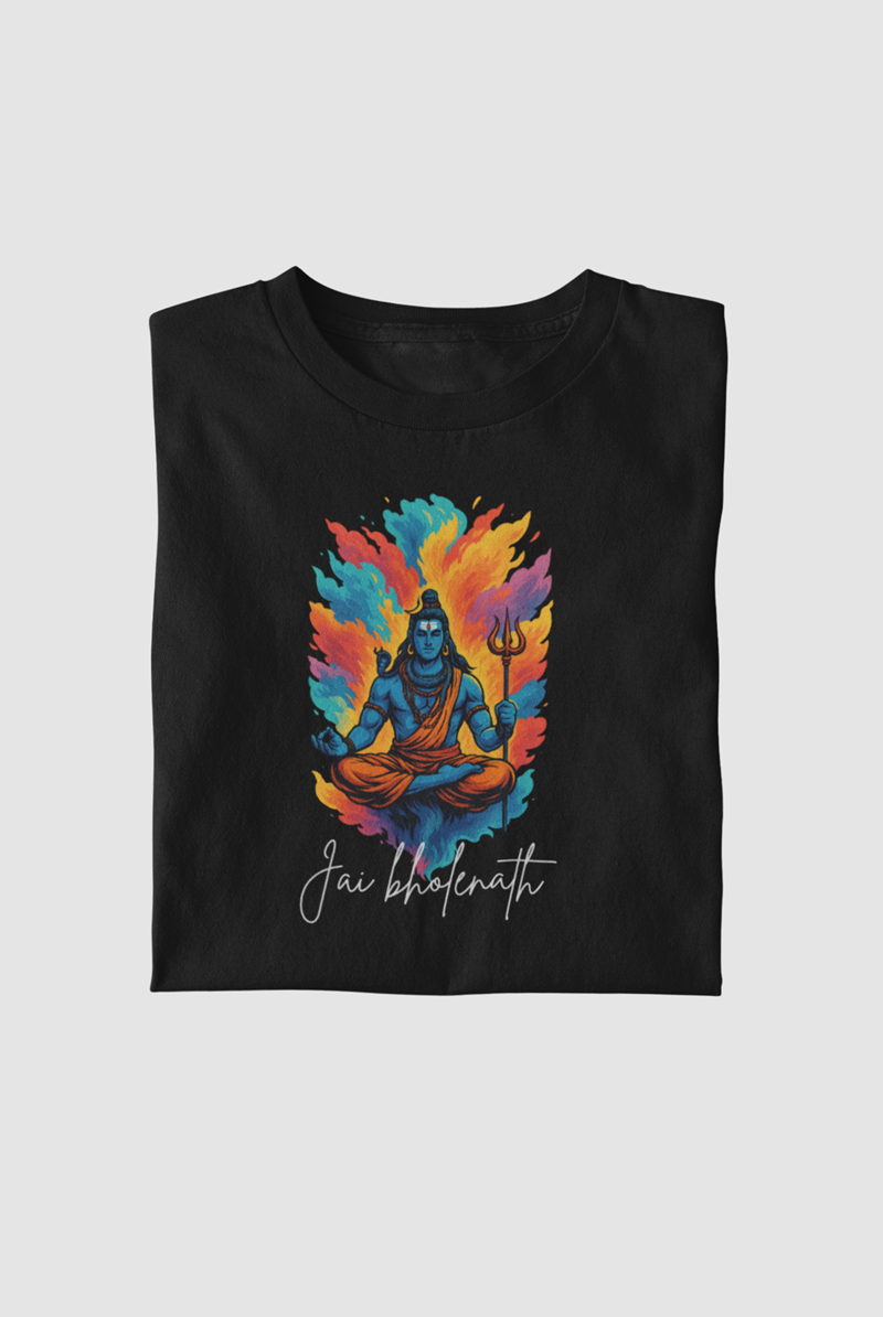Jai Bholenath Vibrant Short Sleeve T-Shirt