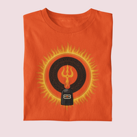 Mahadev Trishul Flame Short Sleeve T-Shirt