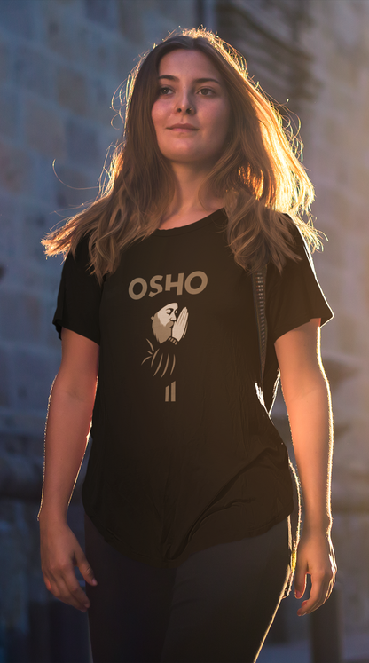 OSHO Black Unisex Classic Crew T-Shirt